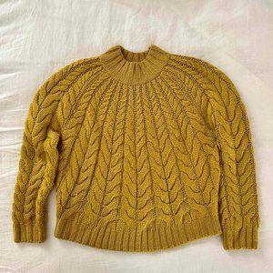 Mustard yellow Diego wool sweater from Sezane